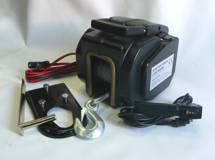 Автомобильная универсальная электрическая лебедка SportWay EW3500 (на фаркоп)