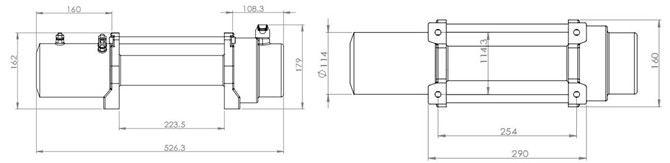 ������� ��� ���������� U4x4 SNC13.0X (13000lbs) 24V